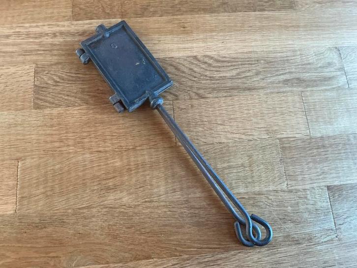 Oude Wafelijzer voor Open Vuur.WD-026, Huis en Inrichting, Keuken | Keukenbenodigdheden, Gebruikt, Ophalen