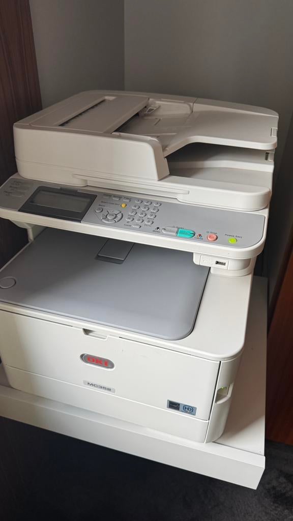 OKI printer MC352 met foutmelding. Cartridges van OKI., Ophalen, Kleur printen, All-in-one, Draadloos