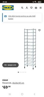 Ikea Omar wijn/keuken kast staal, Huis en Inrichting, Woonaccessoires | Wijnrekken, Ophalen, Gebruikt
