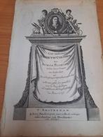 antiek  Cort onderwys vande vyf colommen - Bosboom +/- 1670, Antiek en Kunst, Ophalen of Verzenden