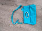Turquoise tas, Sieraden, Tassen en Uiterlijk, Tassen | Damestassen, Ophalen of Verzenden, Zo goed als nieuw, Blauw, Schoudertasje