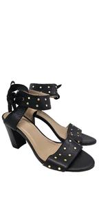 zwarte leer sandalen van toral maat 41 (10224), Kleding | Dames, Schoenen, Verzenden, Zwart, Sandalen of Muiltjes
