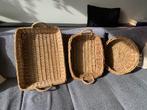 Mand, Huis en Inrichting, Ophalen of Verzenden, Zo goed als nieuw, Rond, Riet