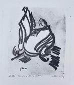 Zeefdruk Willem Motz - De Vlucht (Zomeropruiming), Antiek en Kunst, Verzenden