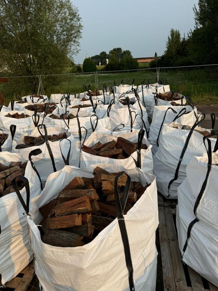 kachelhout /  1m³ hardhout per bigbag, Tuin en Terras, Haardhout, Blokken, Overige houtsoorten, Minder dan 3 m³, Ophalen