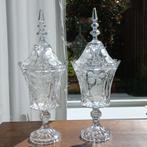 Antiek loodkristal gemberpotten, kast potten, bokalen, Antiek en Kunst, Ophalen