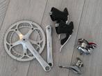 Campagnolo Mirage 8sp crank, shifters, Veloce voorderailleur, Ophalen of Verzenden, Gebruikt, Racefiets, Crankstel of Pedalen