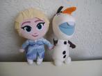 pluche elsa en olaf knuffels van disney 20cm groot frozen, Verzamelen, Ophalen of Verzenden, Overige figuren, Zo goed als nieuw