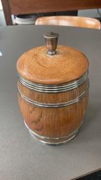 Tabakspot met zilver plate ringen, Ophalen of Verzenden