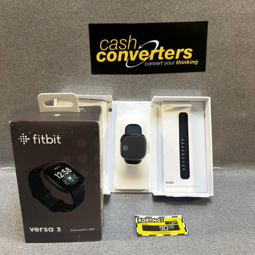 Fitbit Versa 3 Smartwatch + GPS | in doos met lader | 308765, Sieraden, Tassen en Uiterlijk, Smartwatches, Zo goed als nieuw, Android