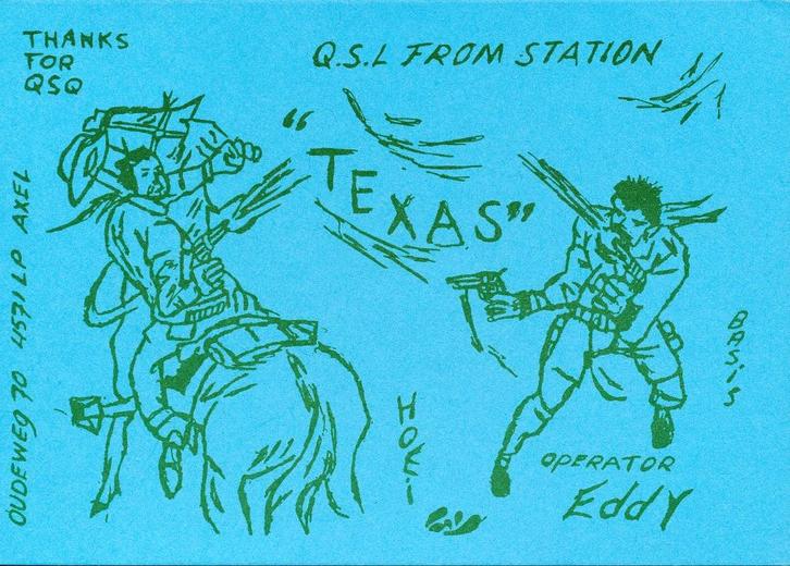 27MC QSL KAARTEN, Verzamelen, Ansichtkaarten | Themakaarten, Gelopen, 1980 tot heden, Sterren en Beroemdheden, Ophalen of Verzenden