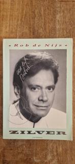 Rob de Nijs, boek Zilver, met handtekening, Boeken, Muziek, Artiest, Ophalen of Verzenden, Zo goed als nieuw, Zie beschrijving