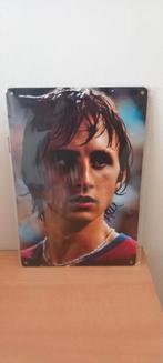 Blikken bord Johan Cruijff 20x30 cm, Verzamelen, Ophalen of Verzenden, Nieuw