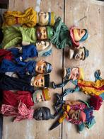 Poppenkast poppen jaren 50 houtsnijwerk, Ophalen of Verzenden, Gebruikt, Overige typen