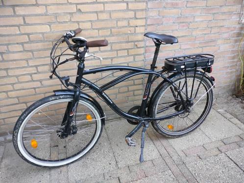 Heren fiets, Fietsen en Brommers, Elektrische fietsen, Gebruikt, Overige merken, 47 tot 51 cm, Minder dan 30 km per accu, Ophalen