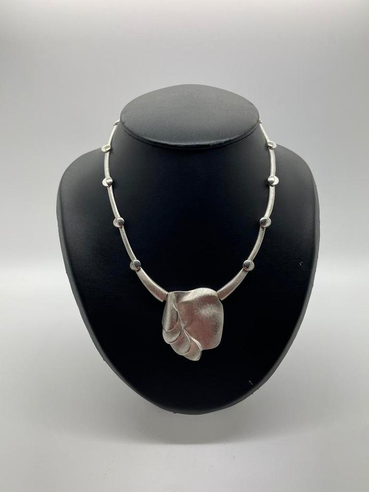 Prachtig zilveren collier van Lapponia Weckstrom, Sieraden, Tassen en Uiterlijk, Kettingen, Zo goed als nieuw, Zilver, Zilver
