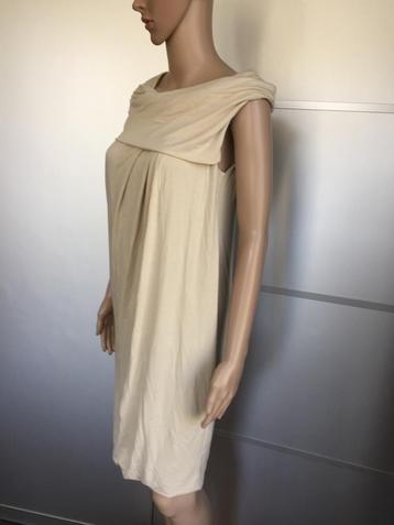 B660 Kathleen Madden: jurk jurkje beige Maat S=36 beschikbaar voor biedingen