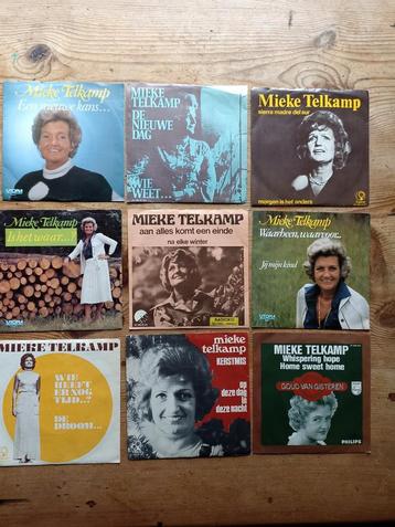 34 vinyl singeltjes van Mieke Telkamp  beschikbaar voor biedingen