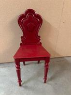 Vintage houten stoel, Studio Larilo, Vintage, Eén, Rood