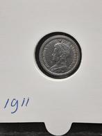 10 cent 1911 Koningin Wilhelmina, Zilver, Ophalen of Verzenden, 10 cent, Koningin Wilhelmina