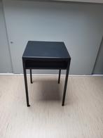 Bijzettafel/plantentafel/nachtkastje zwart metaal, Gebruikt, 45 tot 60 cm, Minder dan 55 cm, Ophalen