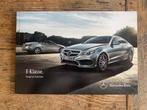 Brochure Mercedes-Benz E-klasse coupe C207 en cabrio 2014, Nieuw, Ophalen of Verzenden, Mercedes-Benz, Mercedes