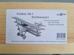 Simrop Fokker DR. I 400mm houten kit in houten doos, Hobby en Vrije tijd, Modelbouw | Vliegtuigen en Helikopters, Nieuw, Overige merken