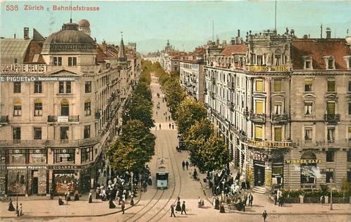 (379-100-009) Zürich Bahnhofstrasse, Verzamelen, Ansichtkaarten | Buitenland, Overig Europa, Verzenden