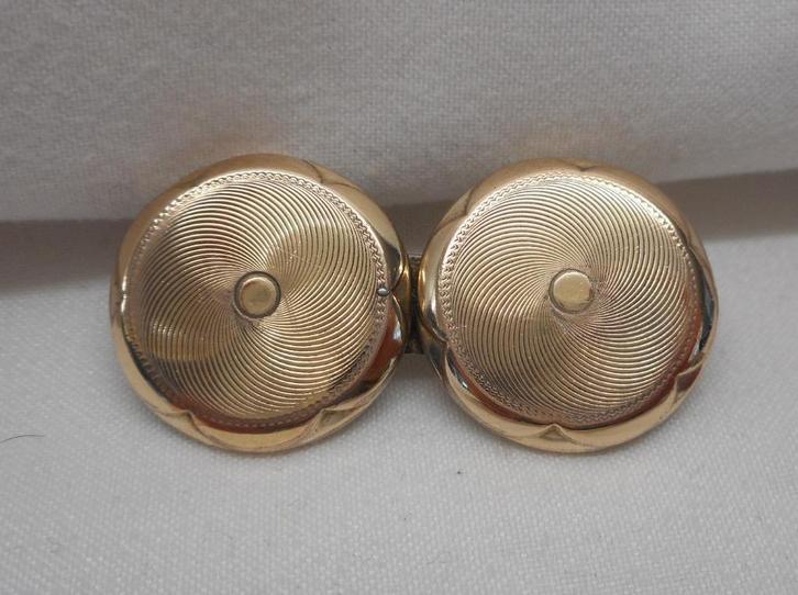 Antieke zilveren goud vergulde broche nr.517, Sieraden, Tassen en Uiterlijk, Broches, Zo goed als nieuw, Zilver, Goud, Minder dan 4 cm