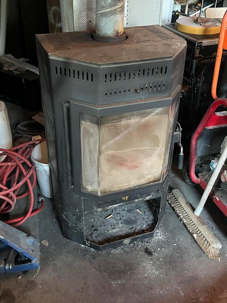 Houtkachel 18kW - Vrijstaand, Huis en Inrichting, Kachels, Gebruikt, Vrijstaand, Houtkachel, Hout, Verzenden