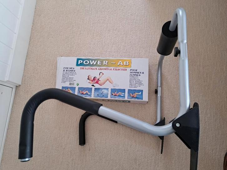 Power AB Oefentoestel thuis - buikspieroefeningen, Sport en Fitness, Fitnessapparatuur, Gebruikt, Overige typen, Buik, Metaal
