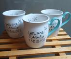 Mokken HEMA 3 stuks €10,=, Ophalen of Verzenden, Zo goed als nieuw, Kop(pen) en/of Schotel(s)
