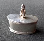 Zilveren zalf of make-updoosje, 835 zilver, Ophalen of Verzenden, Zilver