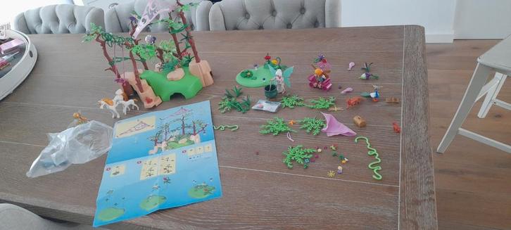 Zgan Playmobil Fairies ELVEN grote Speelweide incl boek/doos, Kinderen en Baby's, Speelgoed | Playmobil, Zo goed als nieuw, Complete set