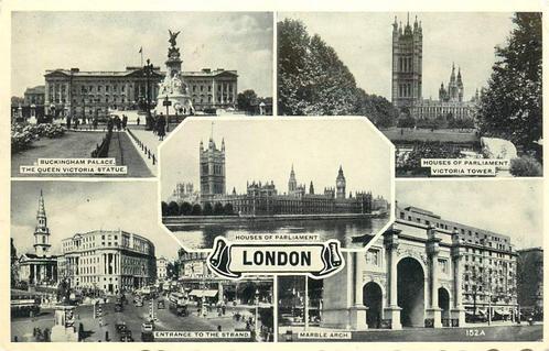 (381-160-007) London Houses of Parliament, Verzamelen, Ansichtkaarten | Buitenland, Engeland, Verzenden
