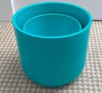 2 mooie blauwe bloempotten Scheurich (West Germany), Tuin en Terras, Bloempotten, Ophalen, Rond, Binnen, Zo goed als nieuw