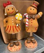 Set gingerbread peperkoekpop jongen meisje decoratie, Diversen, De giesel, Clayre&Eef, Nieuw, Ophalen of Verzenden
