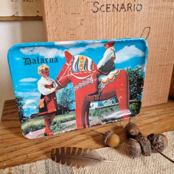 Mini Dienblad Dalapaard en Meisjes uit Dalarna Zweden  beschikbaar voor biedingen