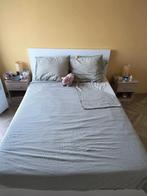Ikea MALM bed 140x200 (zonder lades), Huis en Inrichting, Slaapkamer | Bedden, Ophalen, Gebruikt, Wit, Tweepersoons