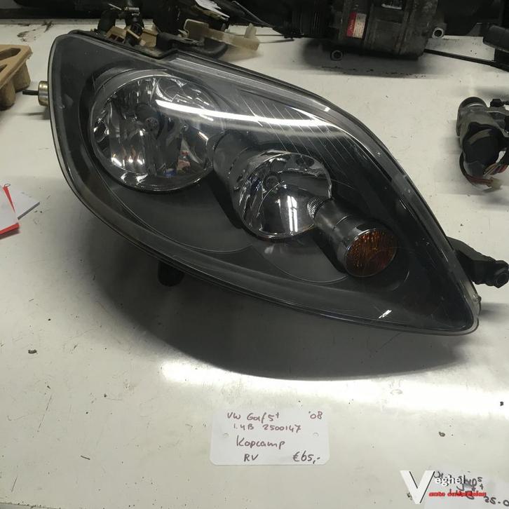 Vw Golf 5 Plus 1.4 B 2008 2500147   Koplamp Rechtsvoor, Auto-onderdelen, Verlichting, Gebruikt, Ophalen of Verzenden