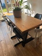 Houten Eettafel (Zonder Stoelen), Ophalen, Gebruikt, Eikenhout, 200 cm of meer