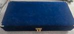 Vintage Taartschep en Mes Set in Blauwe Doos, Ophalen of Verzenden