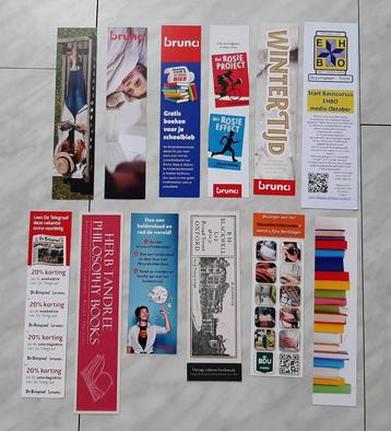 40 verschillende boekenleggers (bladwijzers) beschikbaar voor biedingen