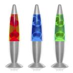 Innovagoods Lavalamp (Rood of Blauw), Huis en Inrichting, Lampen | Tafellampen, Verzenden, Nieuw, Www.innovagoods.com, Glas