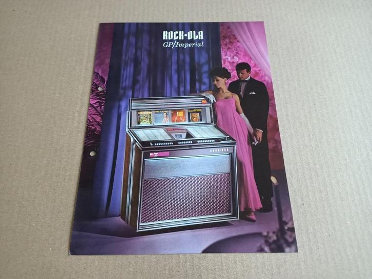 Folder: Rock-ola 433GP (1966) jukebox, Verzamelen, Automaten | Jukeboxen, Gebruikt, Rock Ola, 1970 tot heden, Verzenden