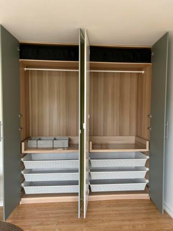 Ikea Pax kleding kast met spiegel deuren 200x60x236 cm - afbeelding 3