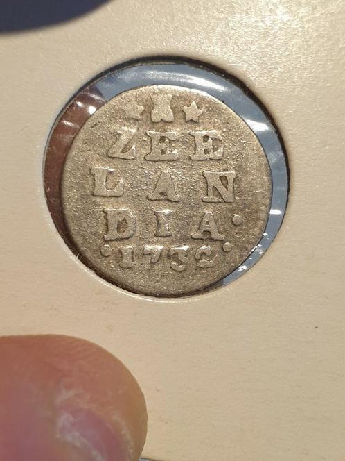 Zeelandia, 2 stuiver 1732, zilver (4), Postzegels en Munten, Munten | Nederland, Vóór koninkrijk, Zilver, Ophalen of Verzenden