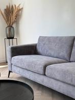 Bankstel 2- en 3-zits velvet grijs Zitmaxx, 75 tot 100 cm, Ophalen of Verzenden, Zo goed als nieuw, Stof