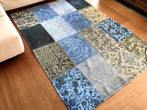 Blauw-Grijs gemêleerd vloerkleed, Huis en Inrichting, Stoffering | Tapijten en Kleden, Zo goed als nieuw, 150 tot 200 cm, 200 cm of meer