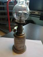 PRACHTIGE OUDE OLIE LAMP IN VINTAGE STAAT LAMPE PIGEON, Ophalen of Verzenden